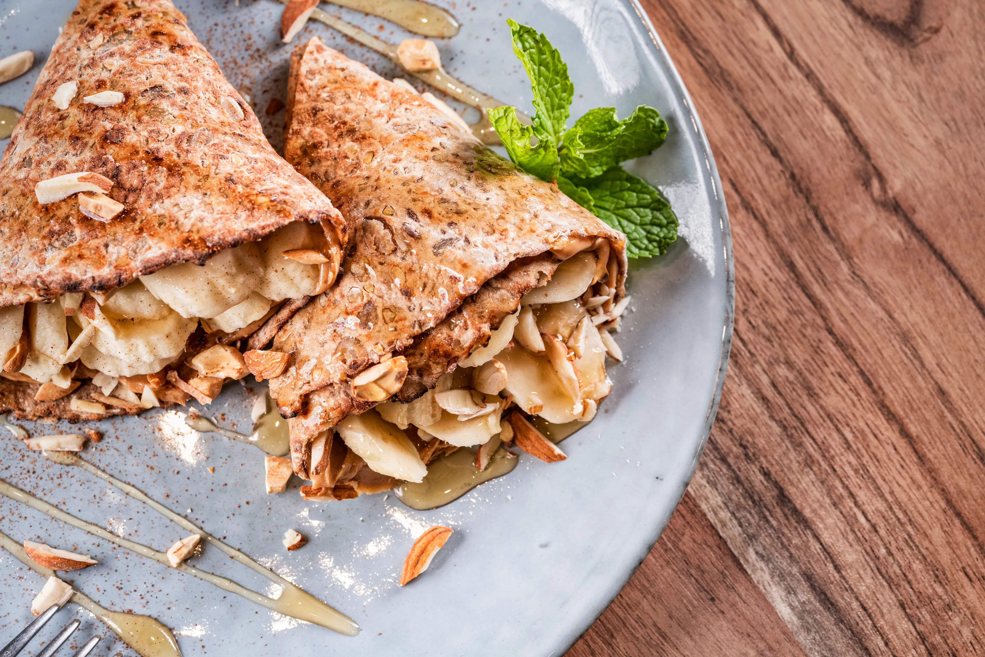 Banana & Peanut Butter Stuffed Protein Bread