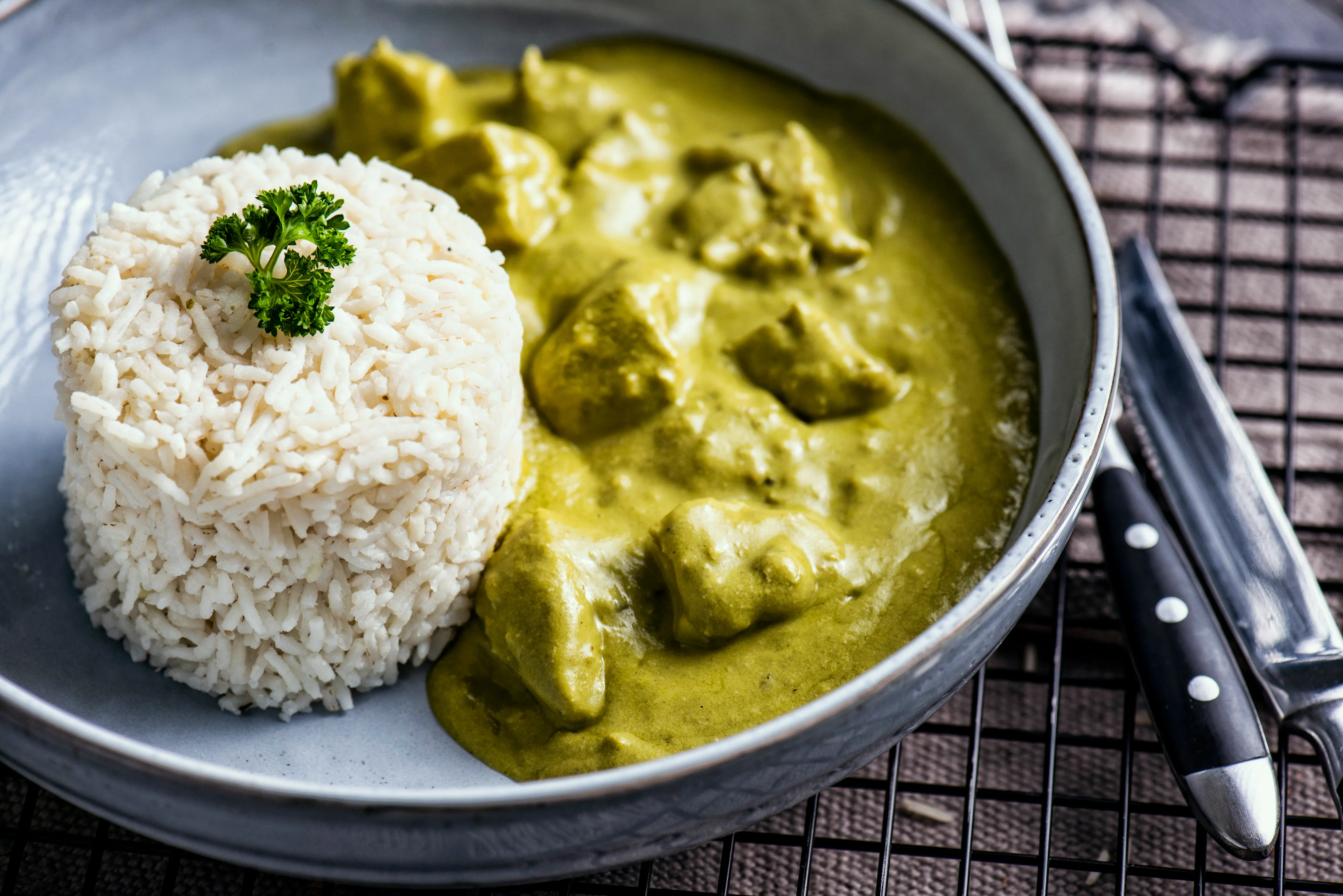 Creamy Spinach Chicken Rice Bowl — final dish