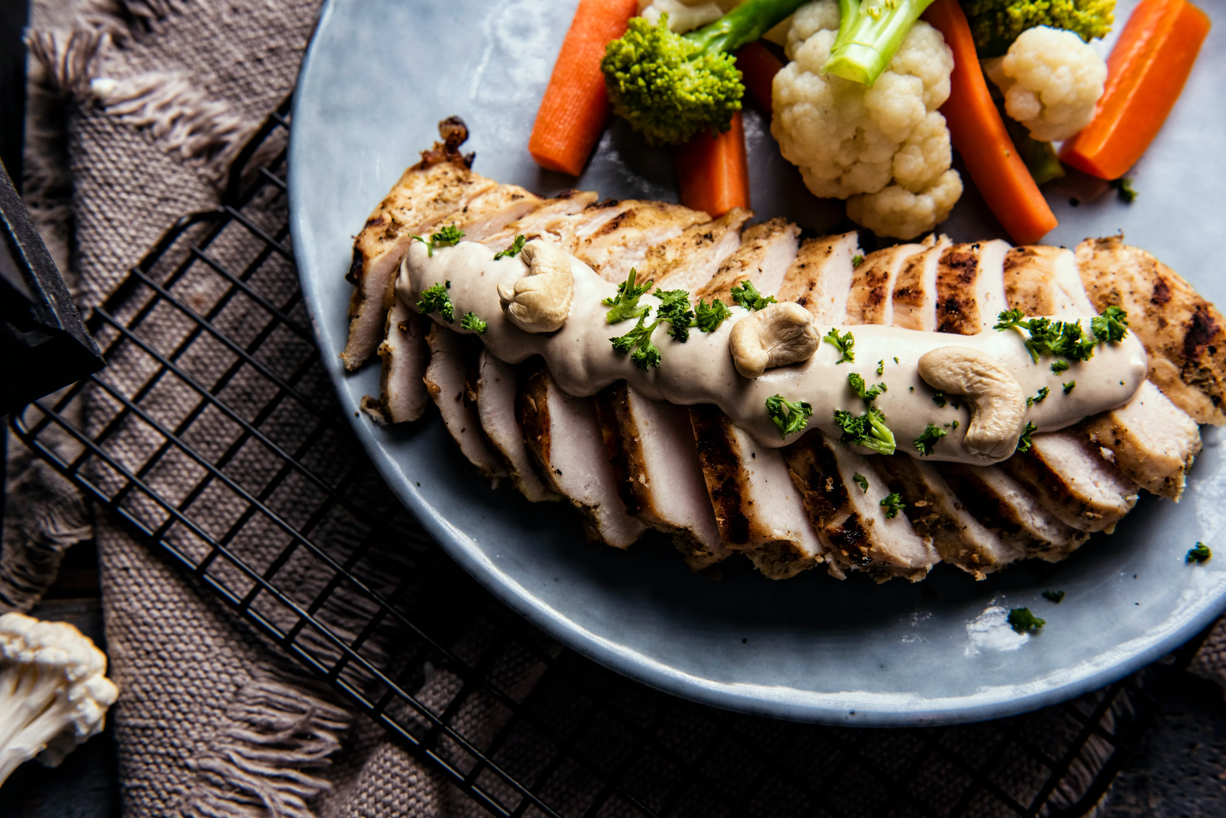 Grilled Chicken with Cashew Cream Sauce