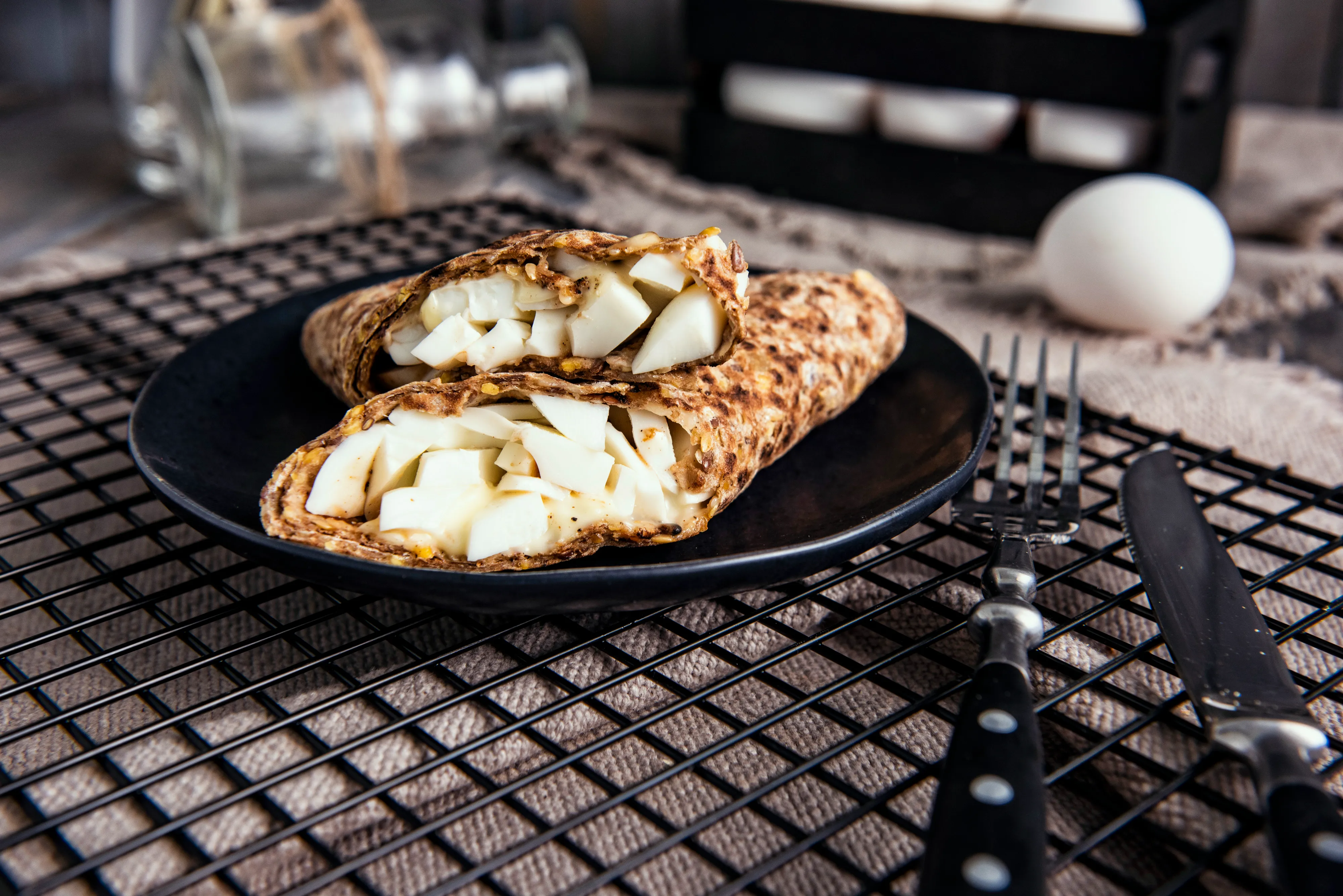 High-Protein Egg White Power Wrap — final dish