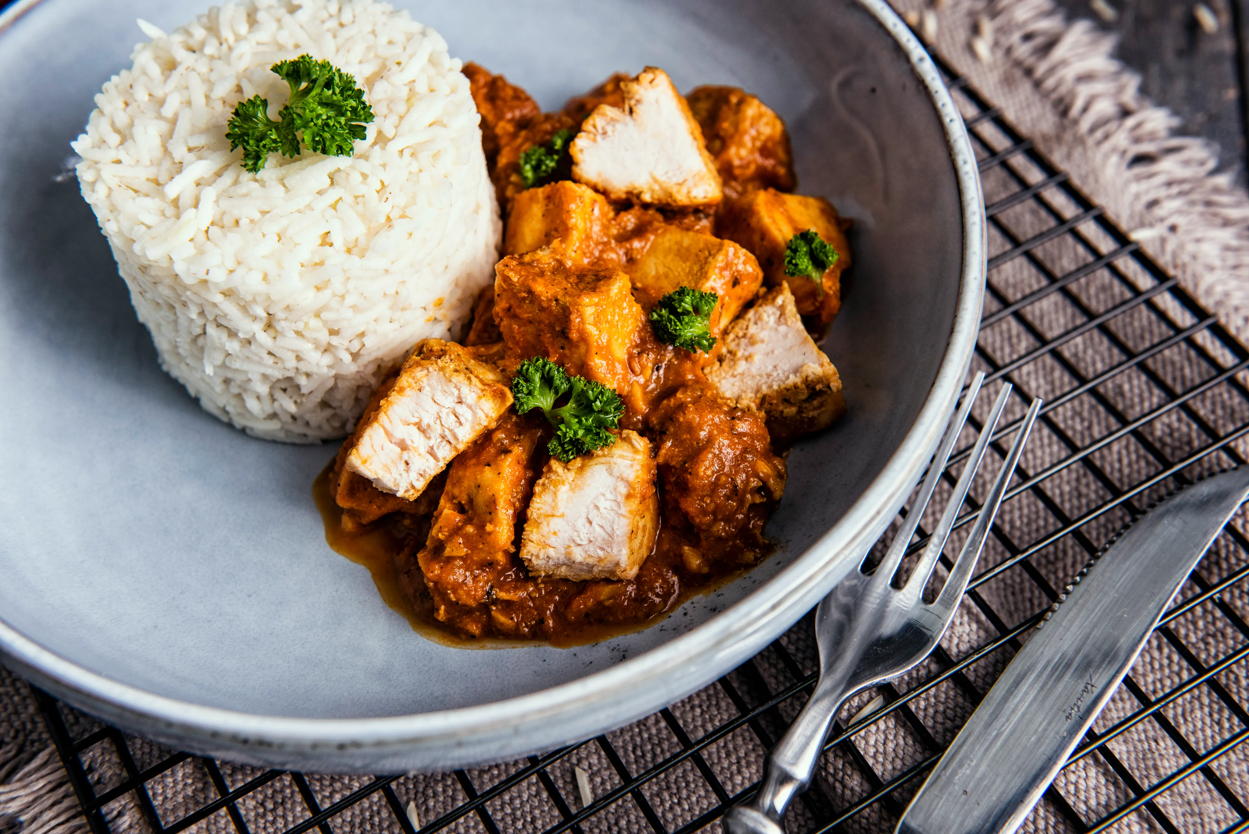 Home-Style Spiced Chicken Curry with Aromatic Rice — final dish