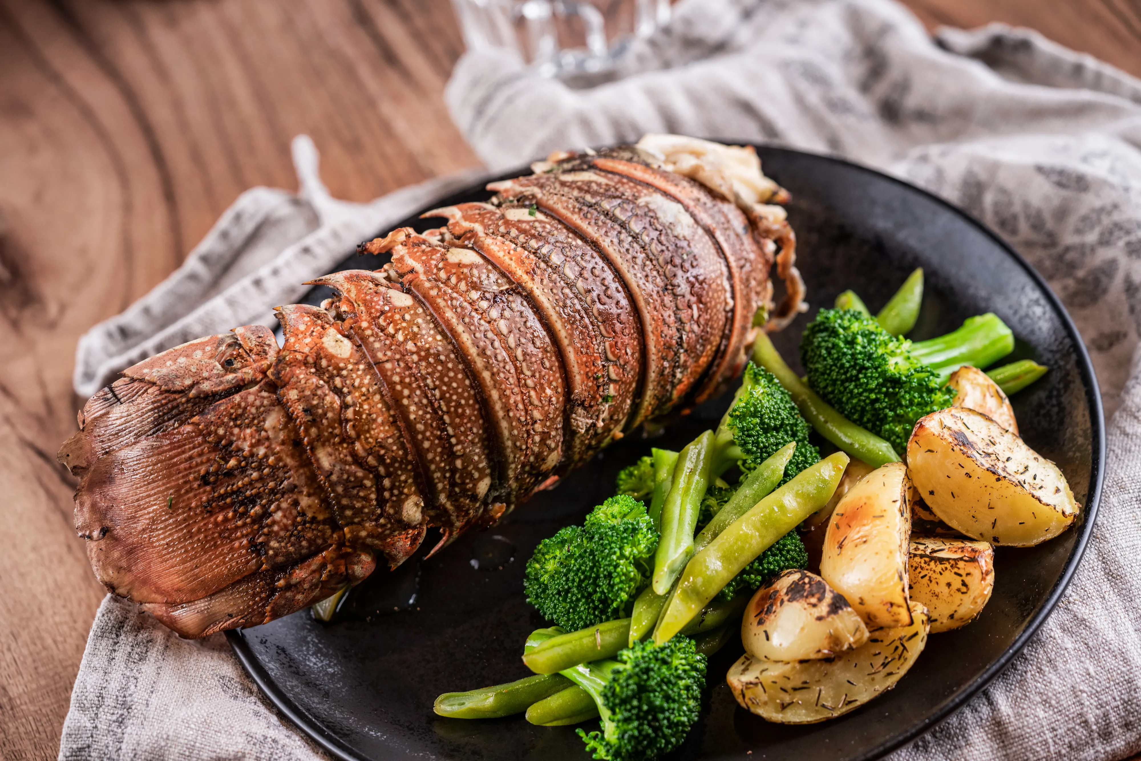 Lobster Bake with Garlic Lemon Butter Sauce — final dish