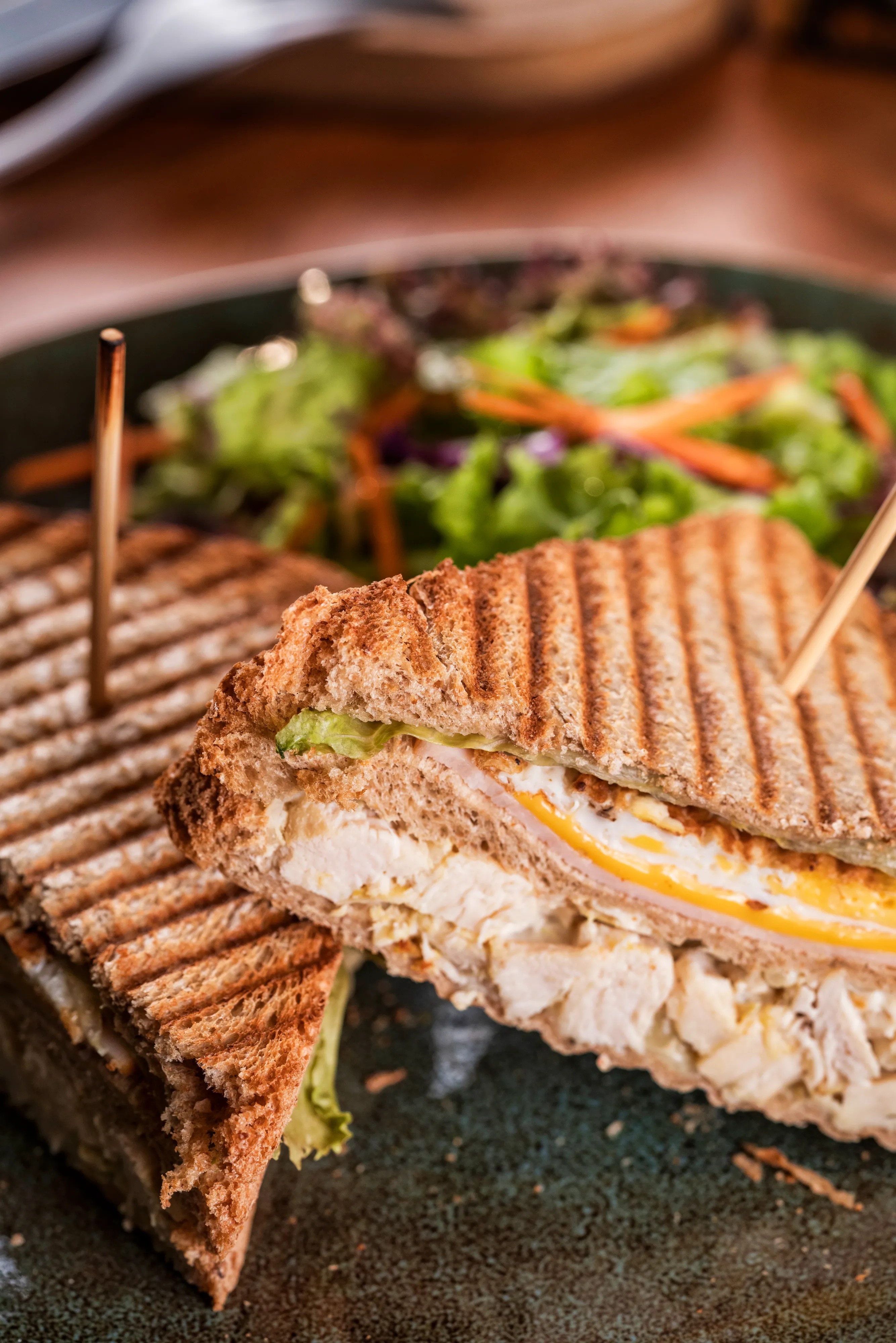 Protein Club Sandwich — final dish