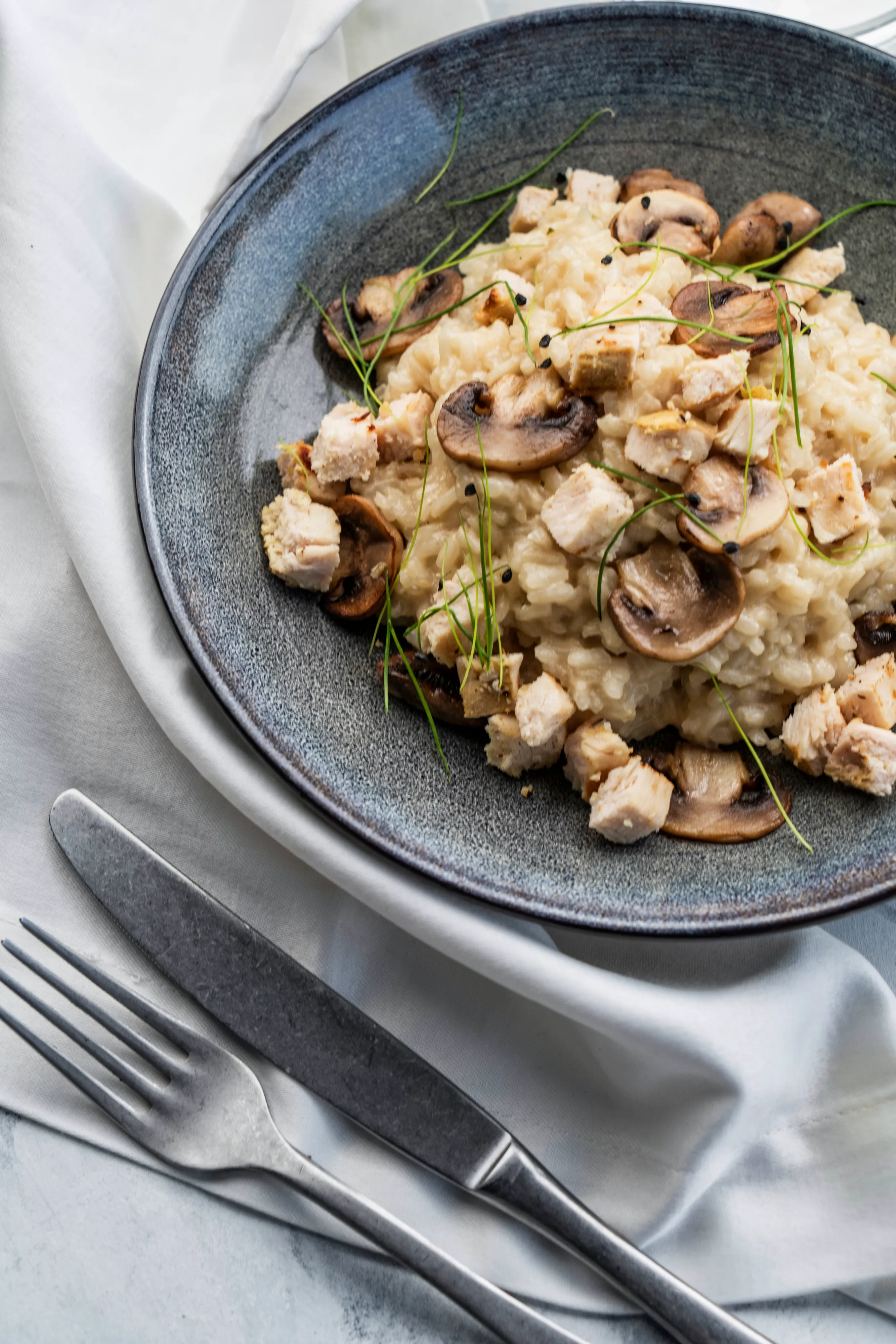 Woodland Mushroom & Chicken Risotto — final dish