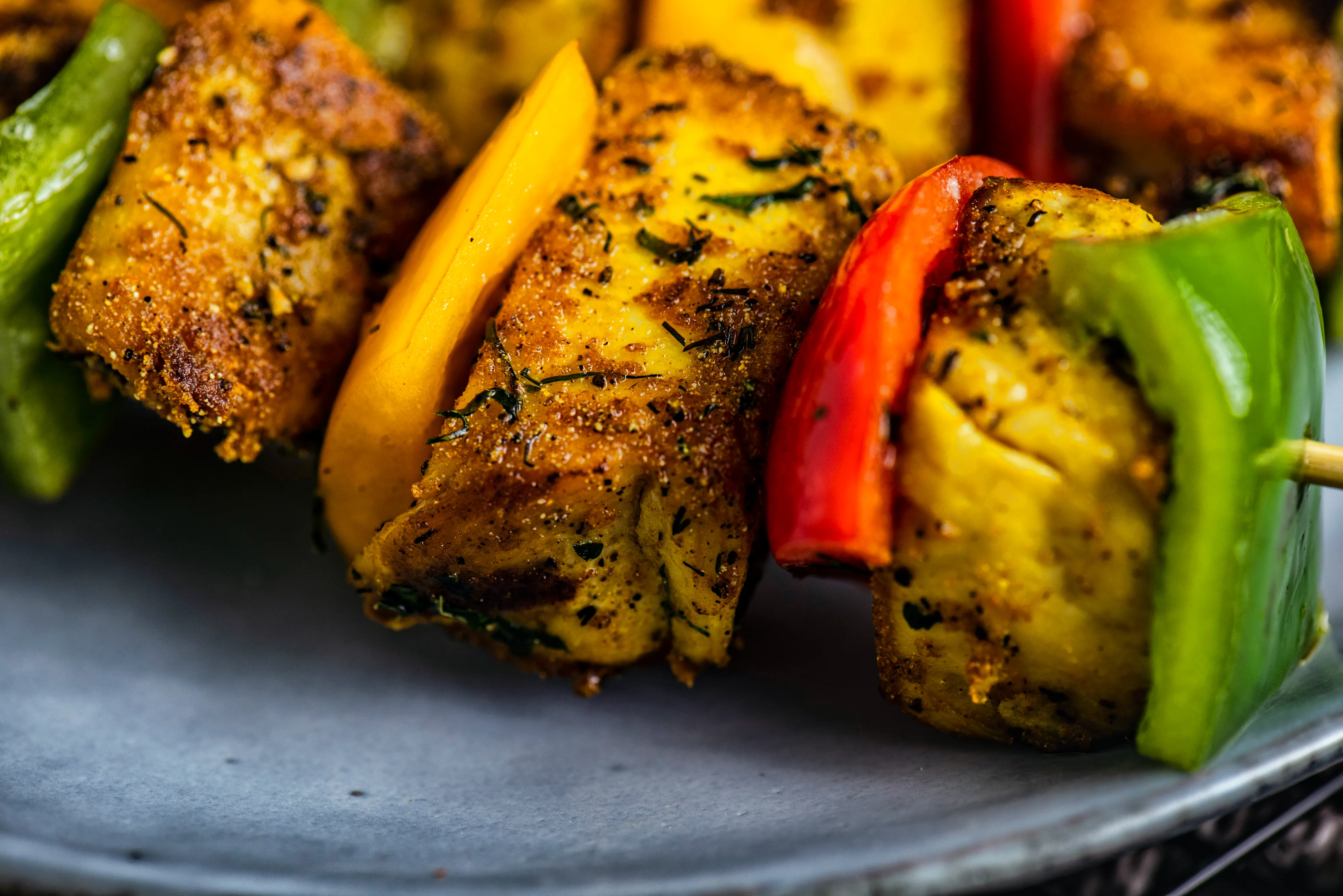 Baked Chicken Tikka Skewers