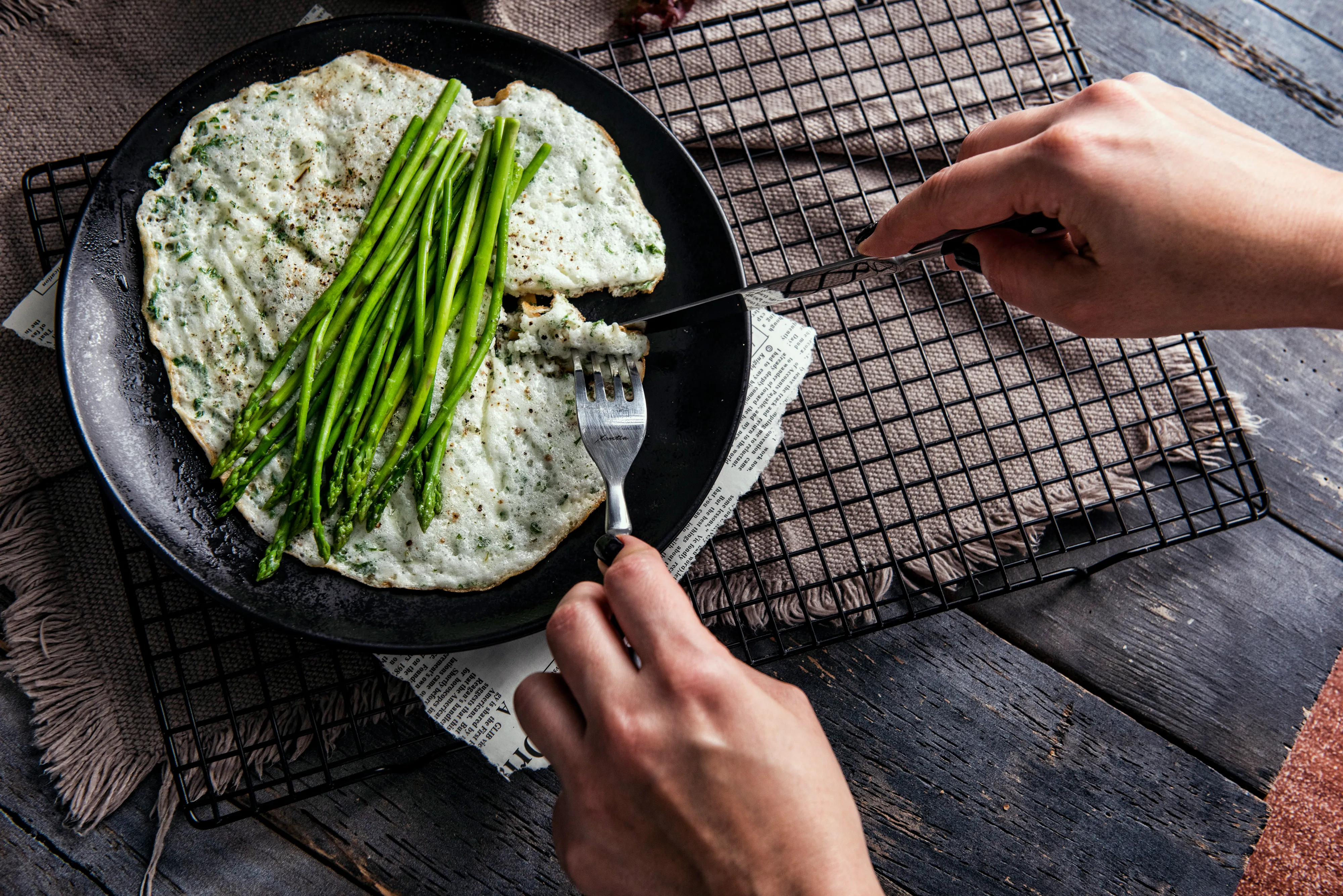Egg White Omelet with Thyme