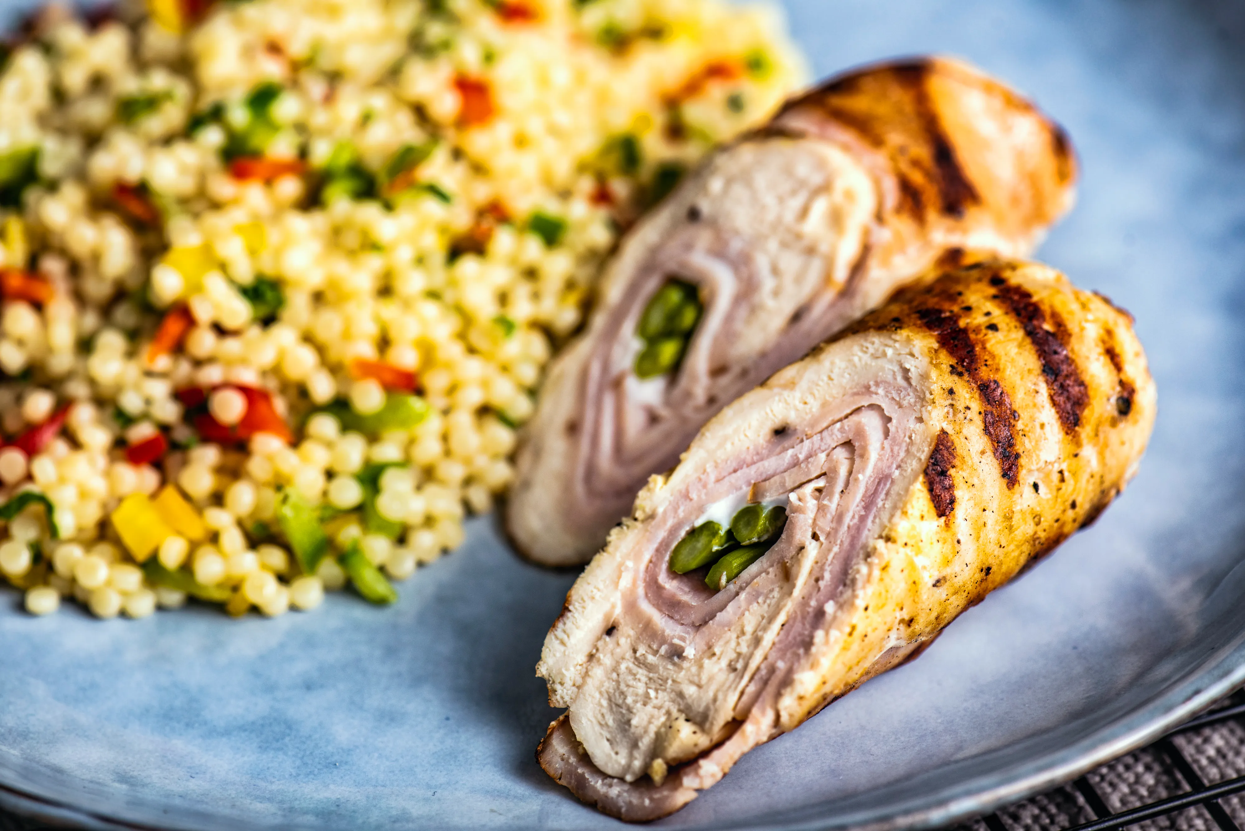 Leanchicken Turkey Roulade Couscous